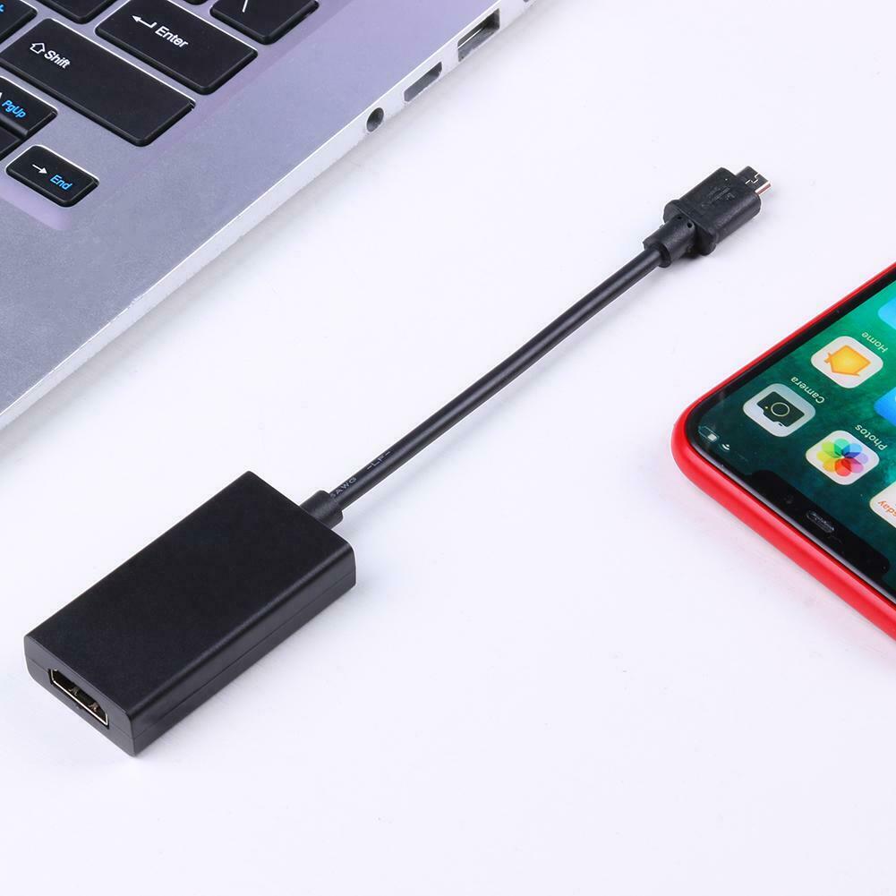Micro USB to HDMI-compatible 1080P Cable with 5Pin to 11Pin Converter Adapt @