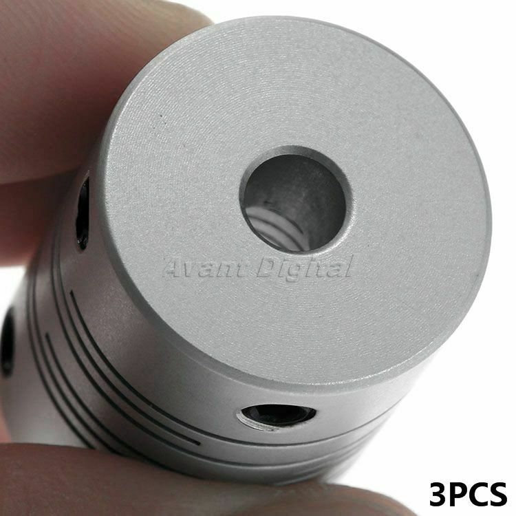 3Pcs 5X8mm CNC Motor Jaw Shaft Coupler Coupling Stepper Coupler Flexible Clutch