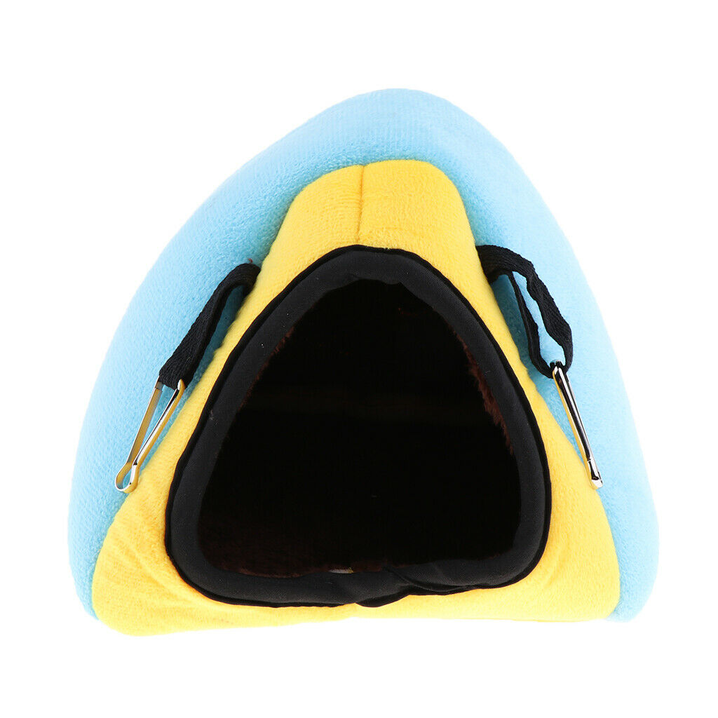 Rabbit Guinea Pig Hamster Cotton House Bed Cute for Small Animals blue