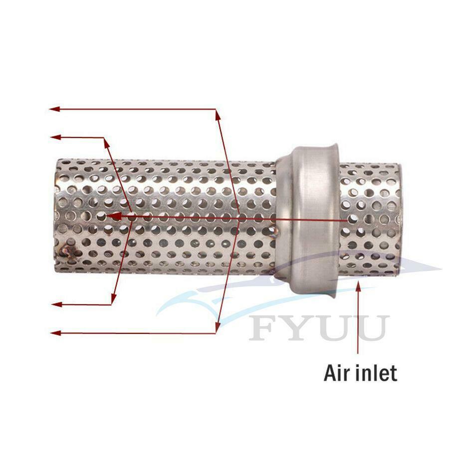 51mm 150mm Silencer Pipe Motorcycle Exhaust Pipe DB Killer Removable Muffler L