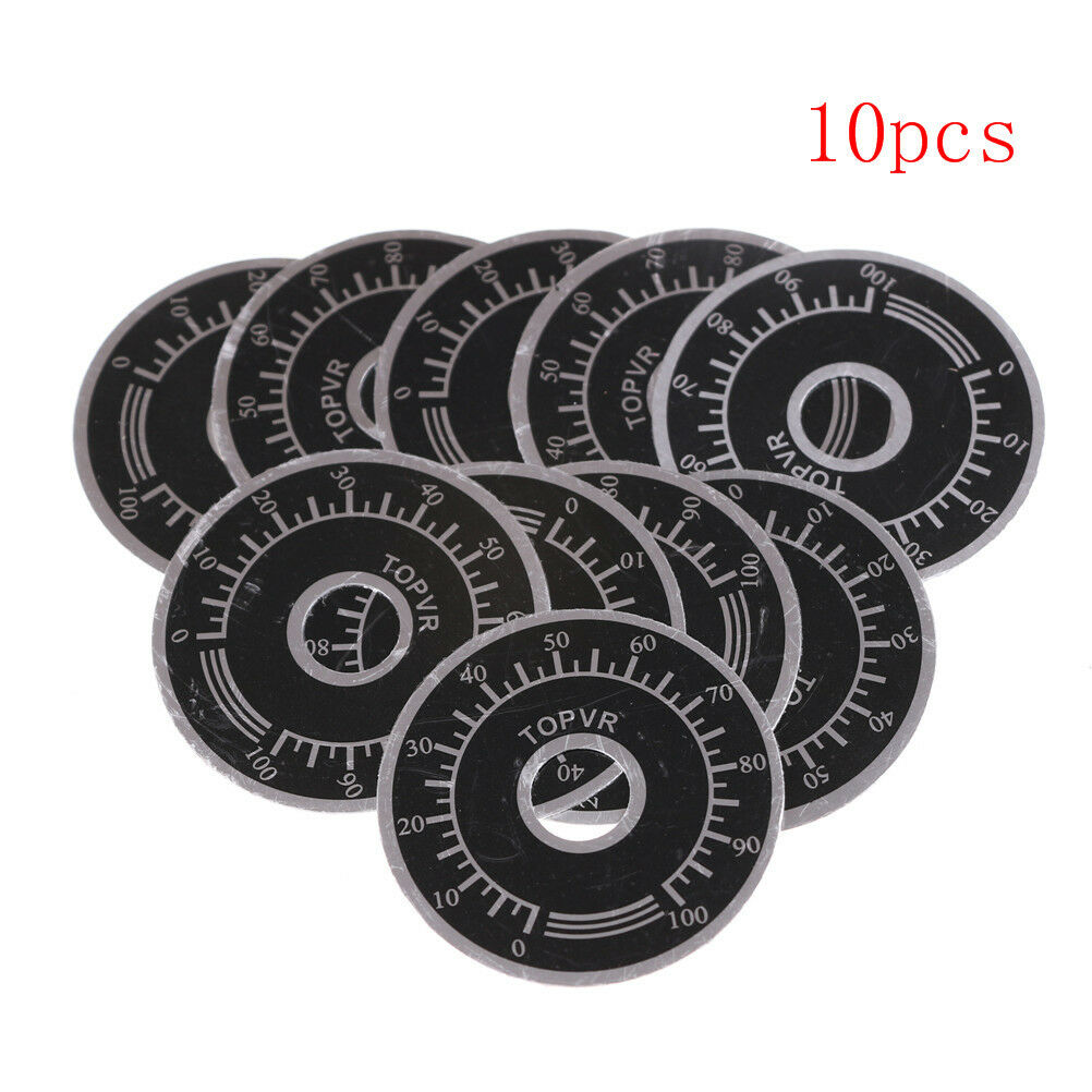 10Pcs 0-100 WTH118  WX112 RV24YN Potentiometer Knob Scale Digital Scal.l8