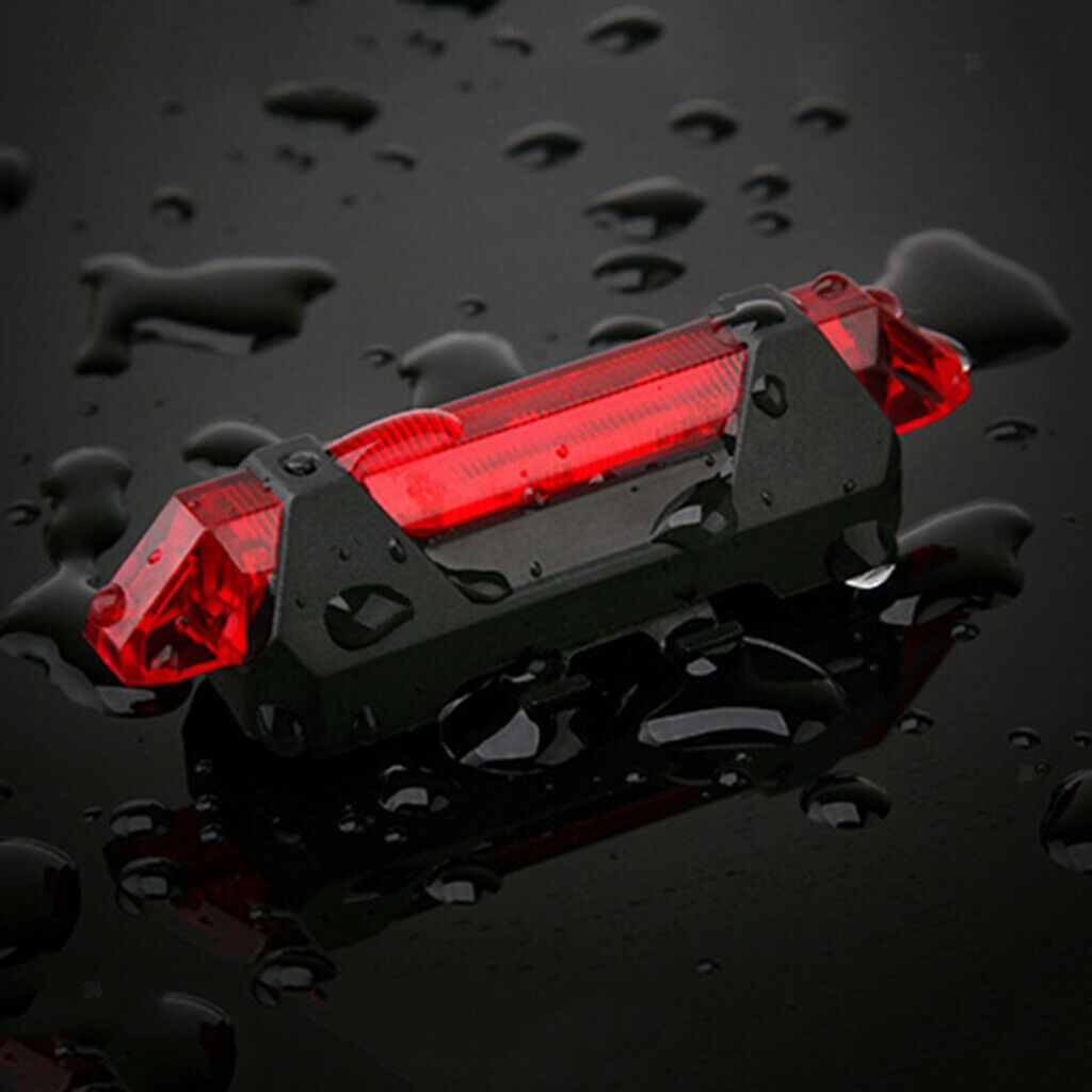 6 Pieces Bike LED Rear Light Portable Waterproof for within 4cm Seat Tube