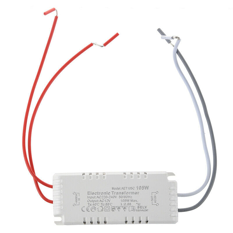 Halogen Light Electronic Transformer 105W 12V 220V - 240V B9U6U6