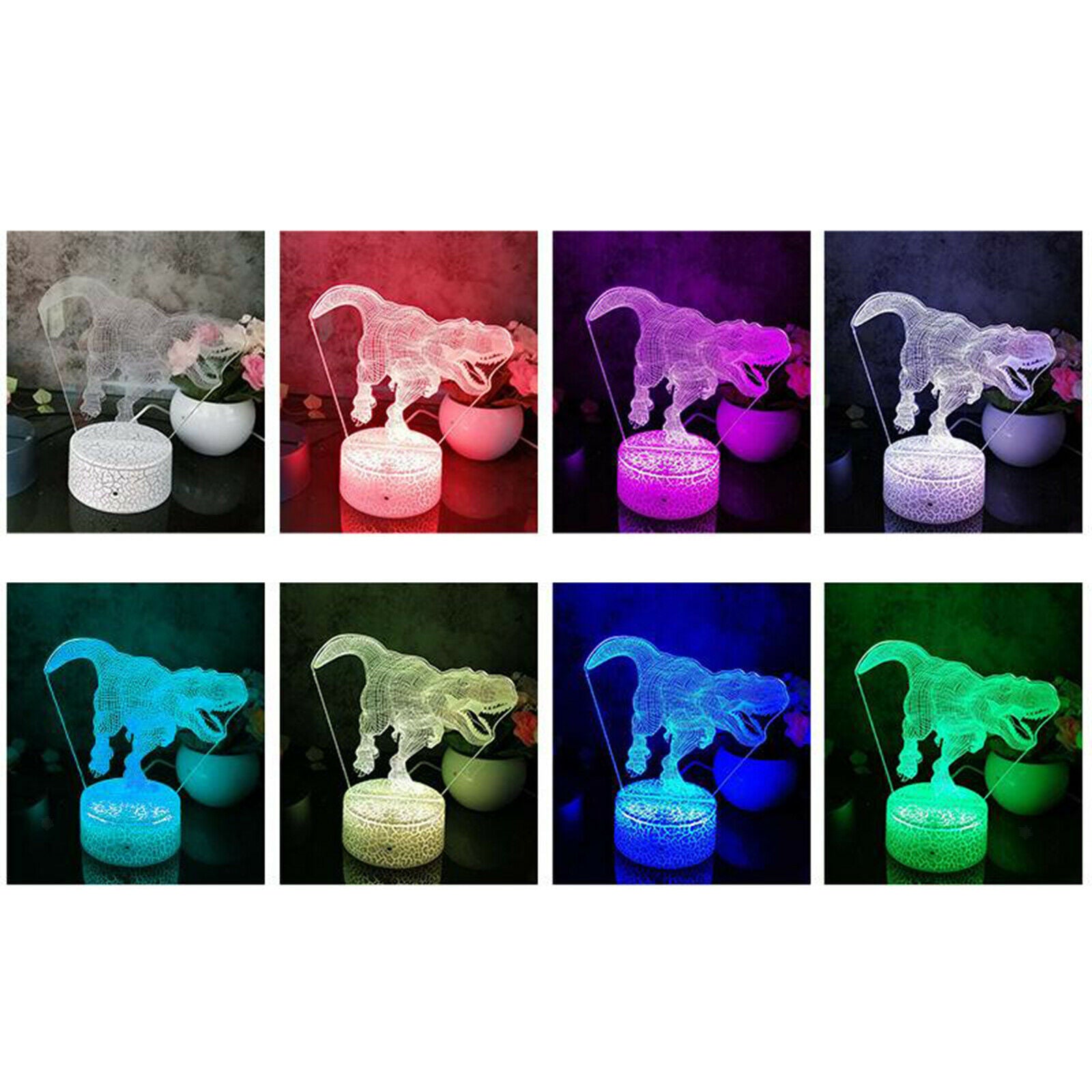 Dinosaur Night Light Children Nightlight Bedside Boy Girls Battery/USB Boys