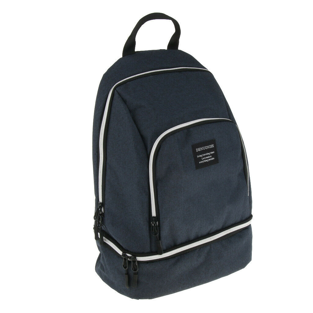 Outdoor Insulated Backpack Cooler Camping Travel Lunch Bag Storage Pouch Blue