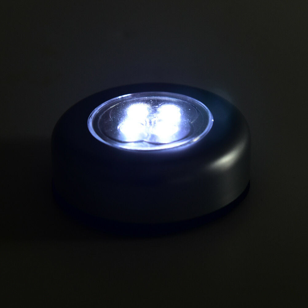 1pc wheels shaped 4 led night light battery  press stick lamp .l8