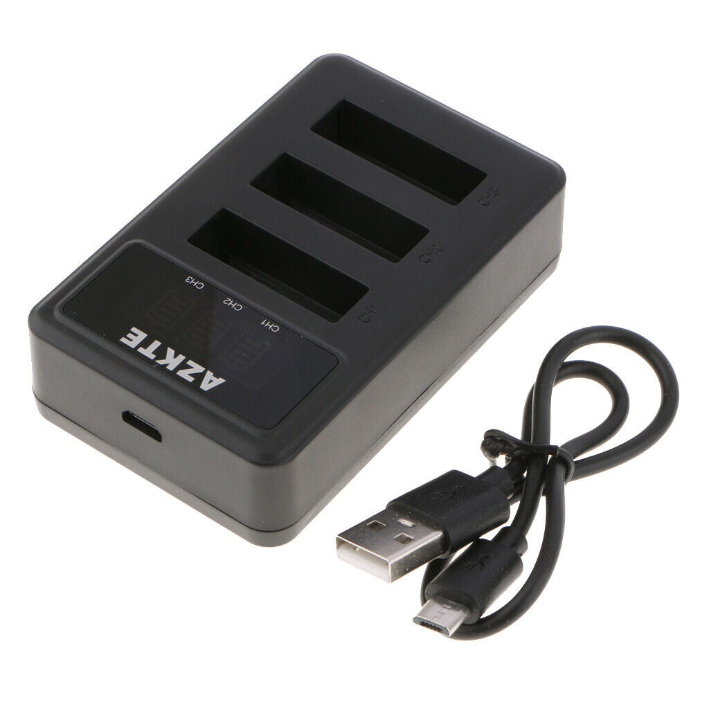 NP-BX1 3-Channel Battery Charger Compatible with  Sony DSC- , DSC-HX300,