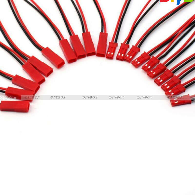 20PCS Male&Female JST 2Pin Connector Plug Cable Line Set For RC BEC Lipo Battery