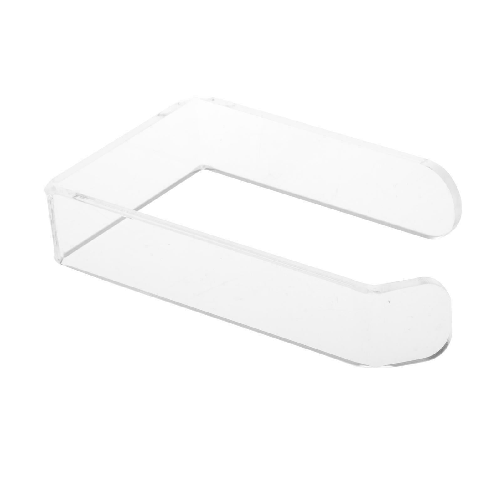 Transparent Toilet Paper Roll Holder Wall Mounted Towel Rack Home Accessory