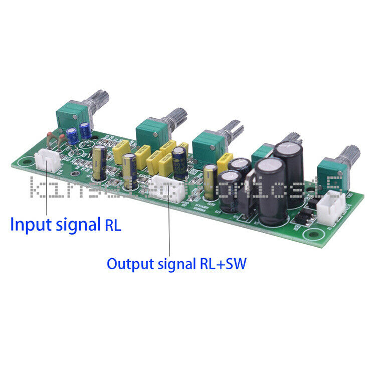 1PCS Subwoofer Preamplifier Board NE5532 HiFi 2.1 Preamp Tone Board Treble Bass