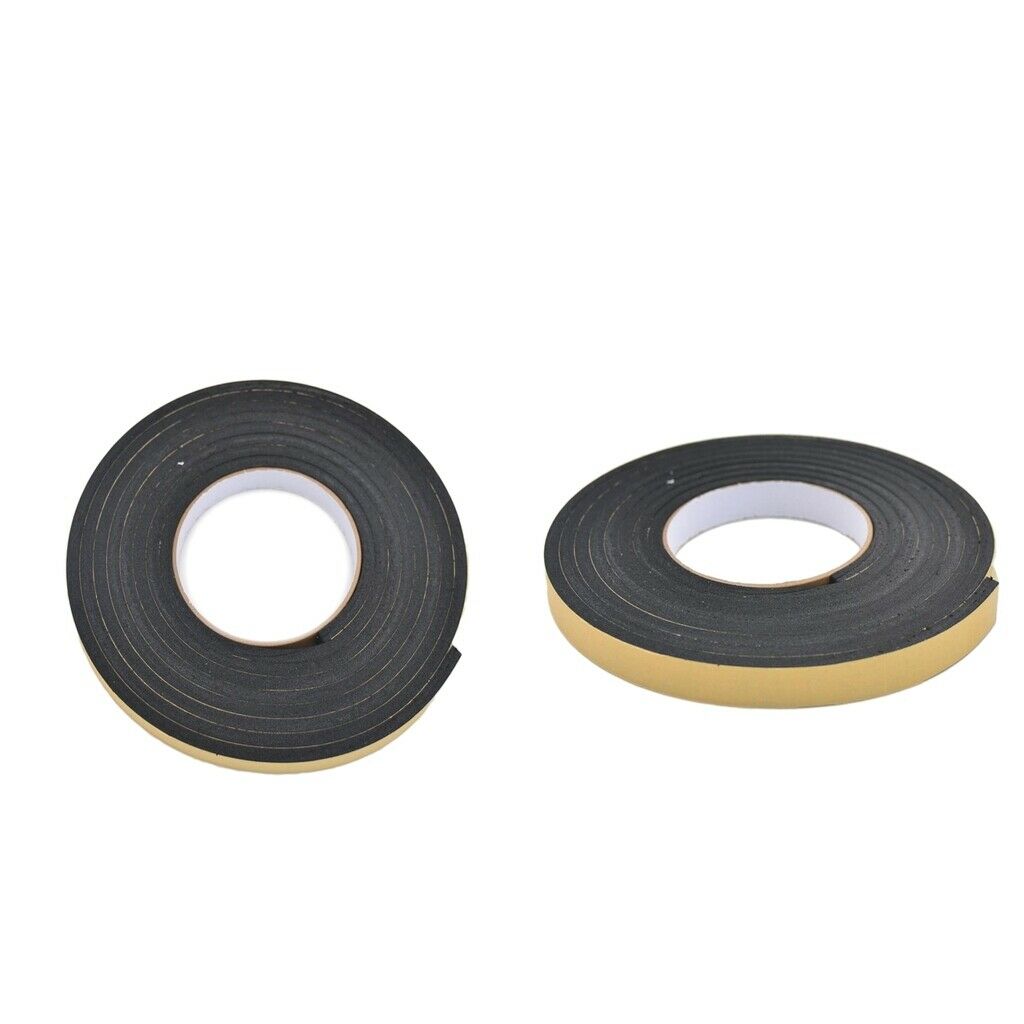 2 Pieces Stripping Rubber Seal Strip EPDM Tape Door Seal 15mmx5mm 3Meter