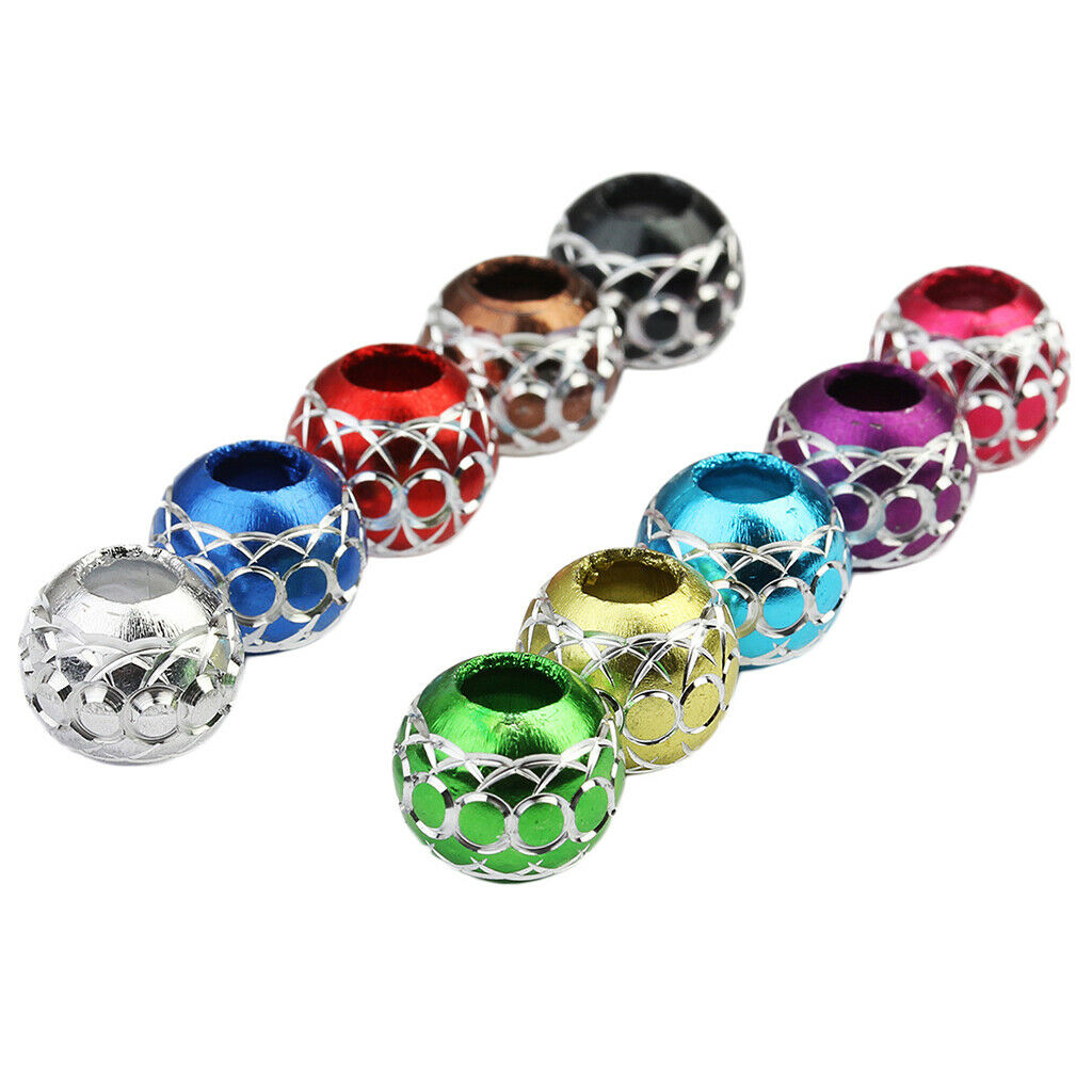 30 Pieces Mixed Beads Large Aluminum Beads Loose Beads Findings