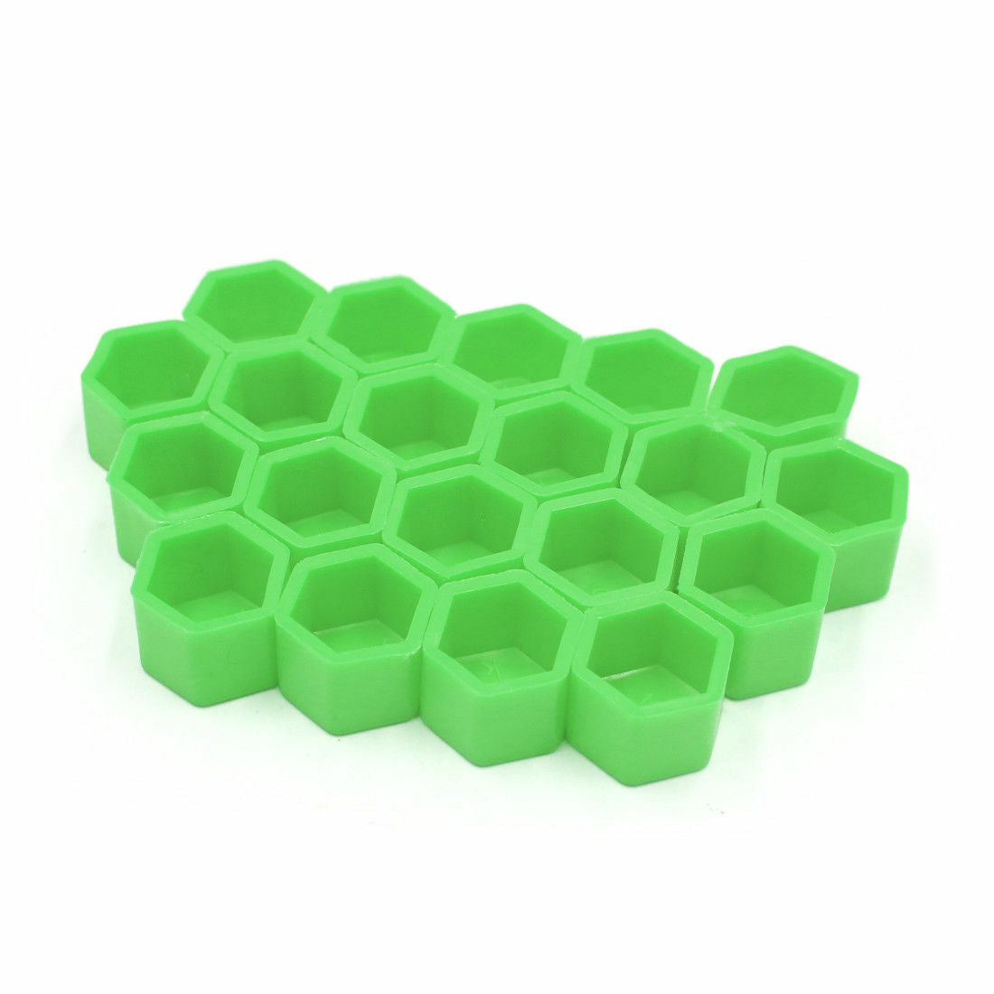 20x 19mm Green Car Wheel Nut  Lug Silicone Hub Covers Screw Dust Protect Caps