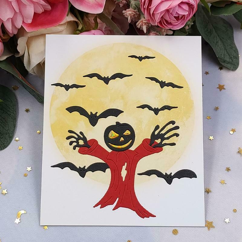 Halloween Ghost Bat Metal Cutting Dies Stencil DIY Scrapbooking Album Paper Card