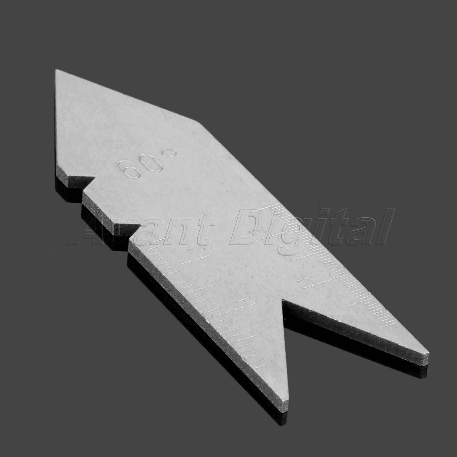 Metric 60 Degree Centering Gauge Thread Pitch Angle Testing Measuring Hand Tool