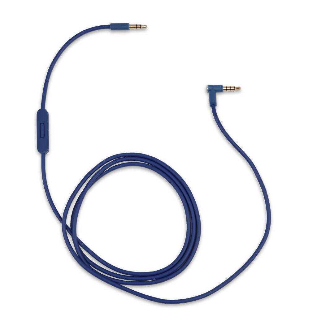 Blue Audio Cable for Beats by Dr Dre Solo3 Headphones w Volume Mic Lead