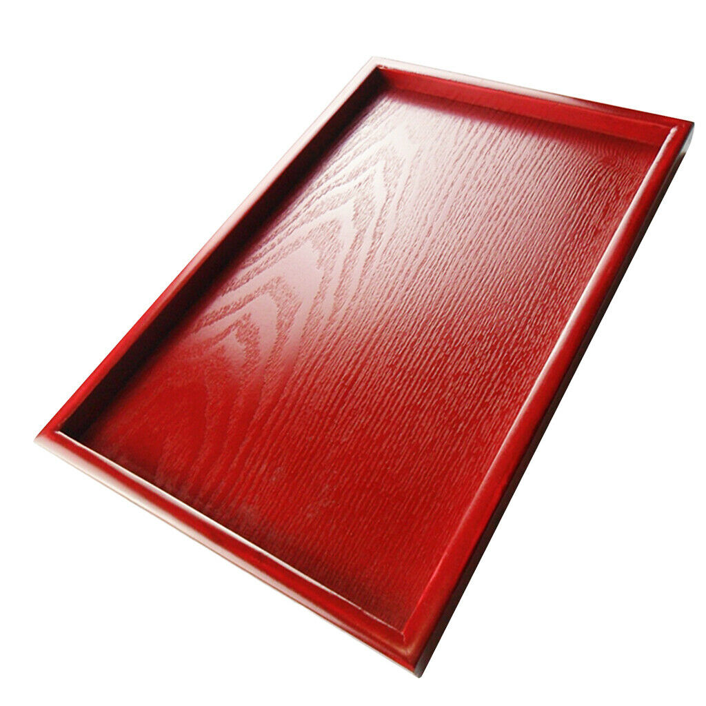 Wedding Supplies Hotel Serving Tray Dishes Cup Cake Holder Red Wooden Plate