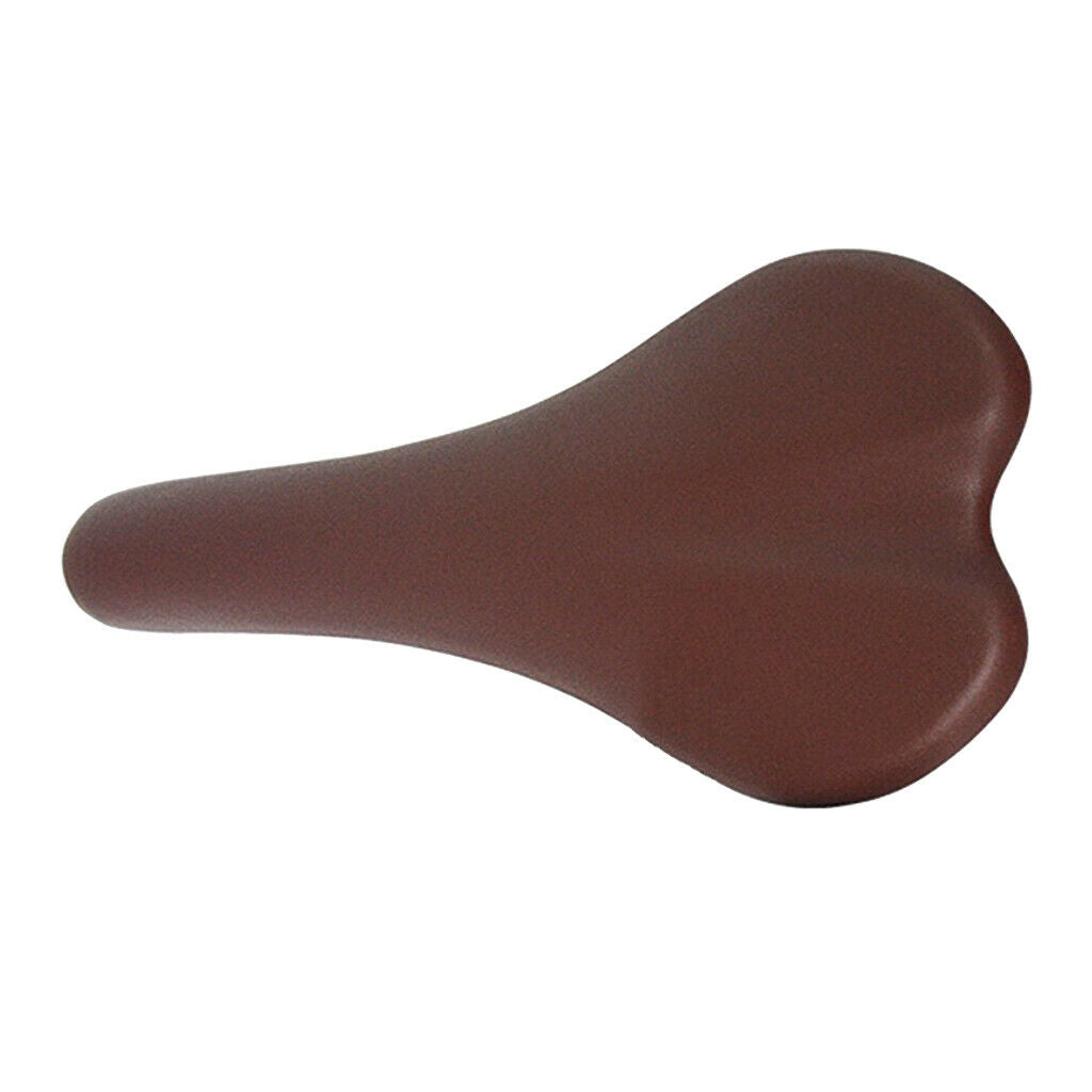 Retro Style  Bike PU Leather Saddle Shock-proof Comfort Seat - Brown,