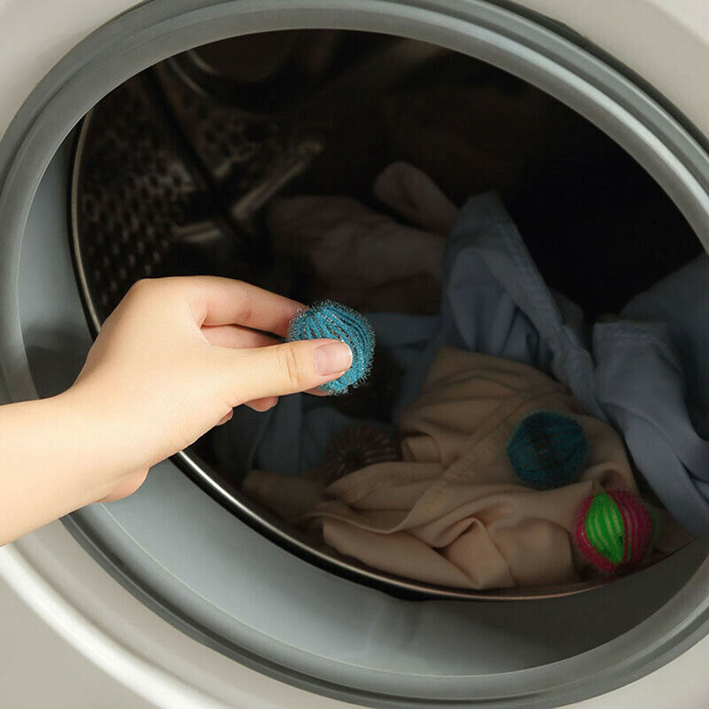 6pcs Nylon Laundry Ball Decontamination Washing Machine Protecting Hair RemoFCA