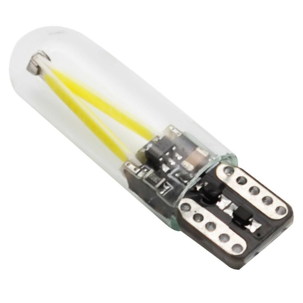10Pcs T10 W5W White COB Led Car Bulb Car Truck Width light License Plate Light