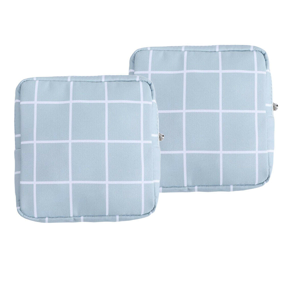 2Pcs Lovely Sanitary Bag Pad Earphones Coin Storage Organizer Girls Lady