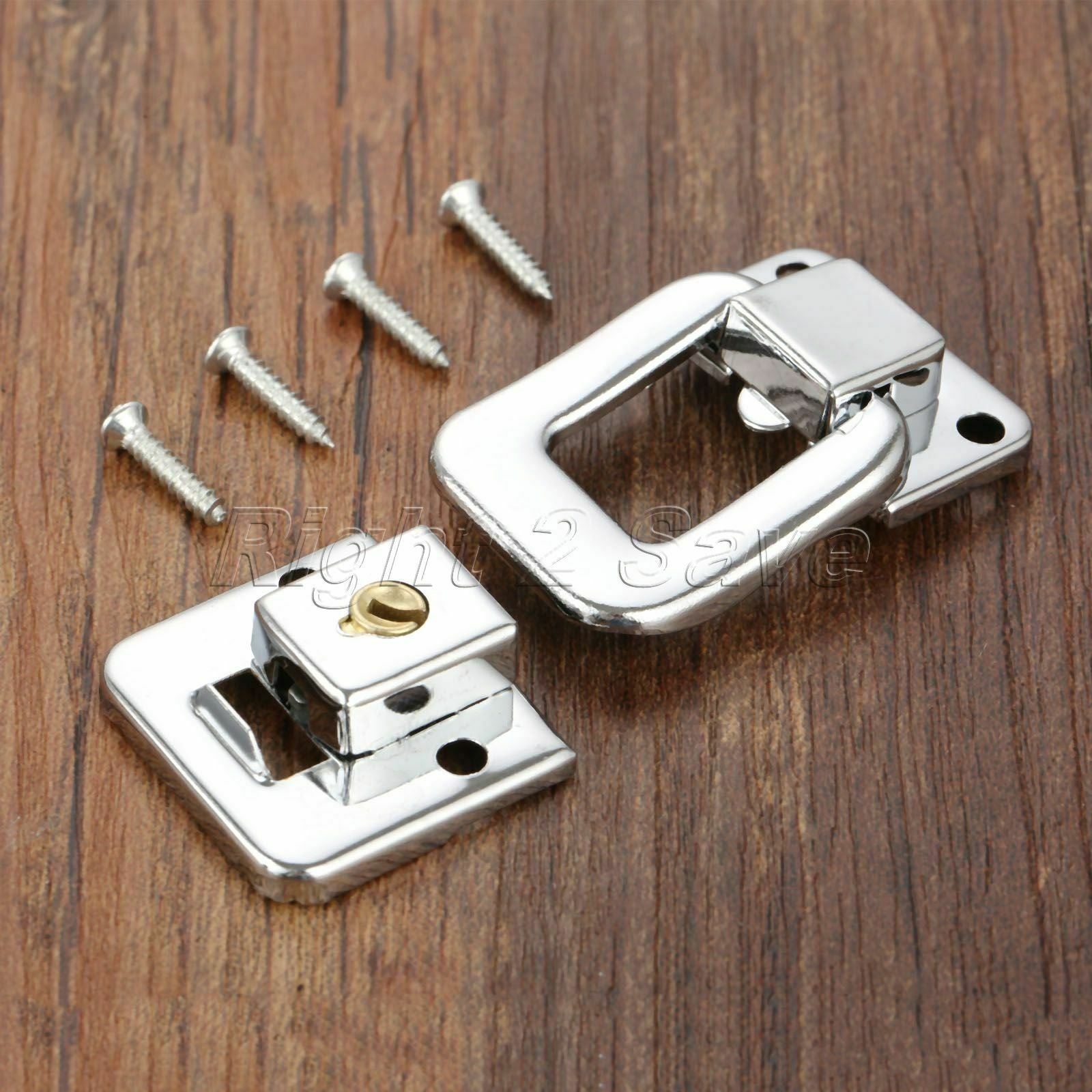 Cabinet Wardrobe Cupboard Drawer Jewelry Box Hasps Toggle Latch Lock & Key Set