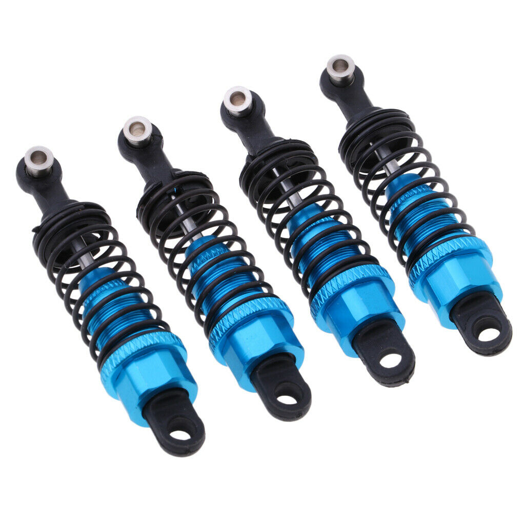 4Pcs Aluminum Alloy Front & Rear Shock Absorbers for WPL C14 C24 Truck Blue