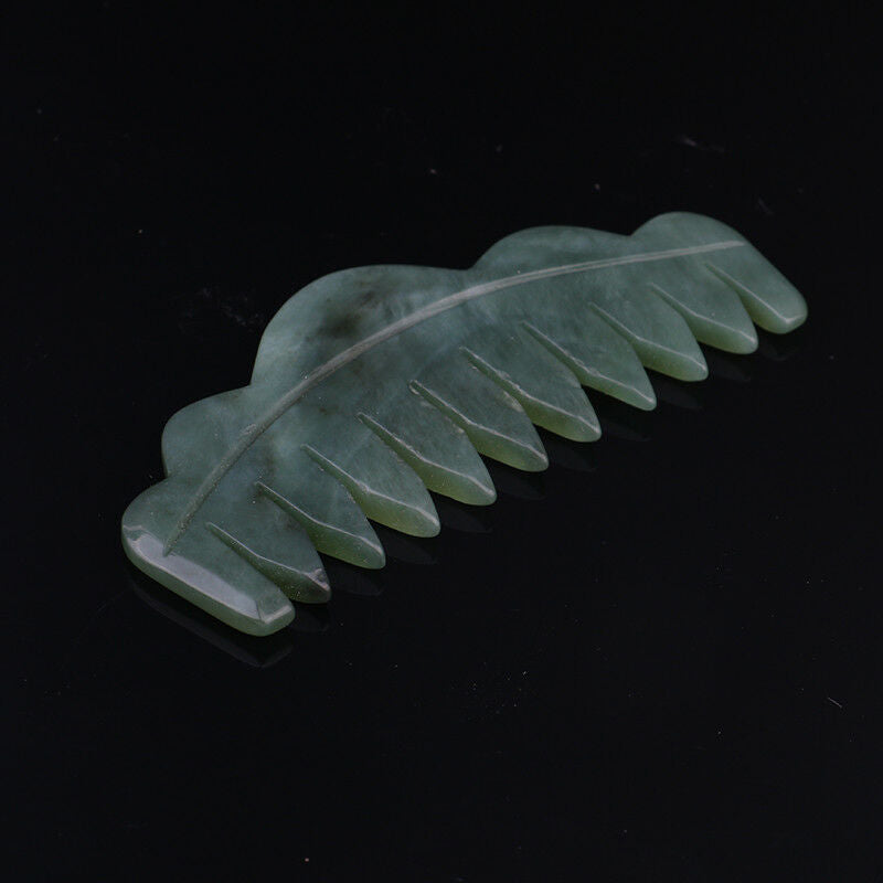 natural stone comb women handmade jade comb shape design massage comb VxJ.l8