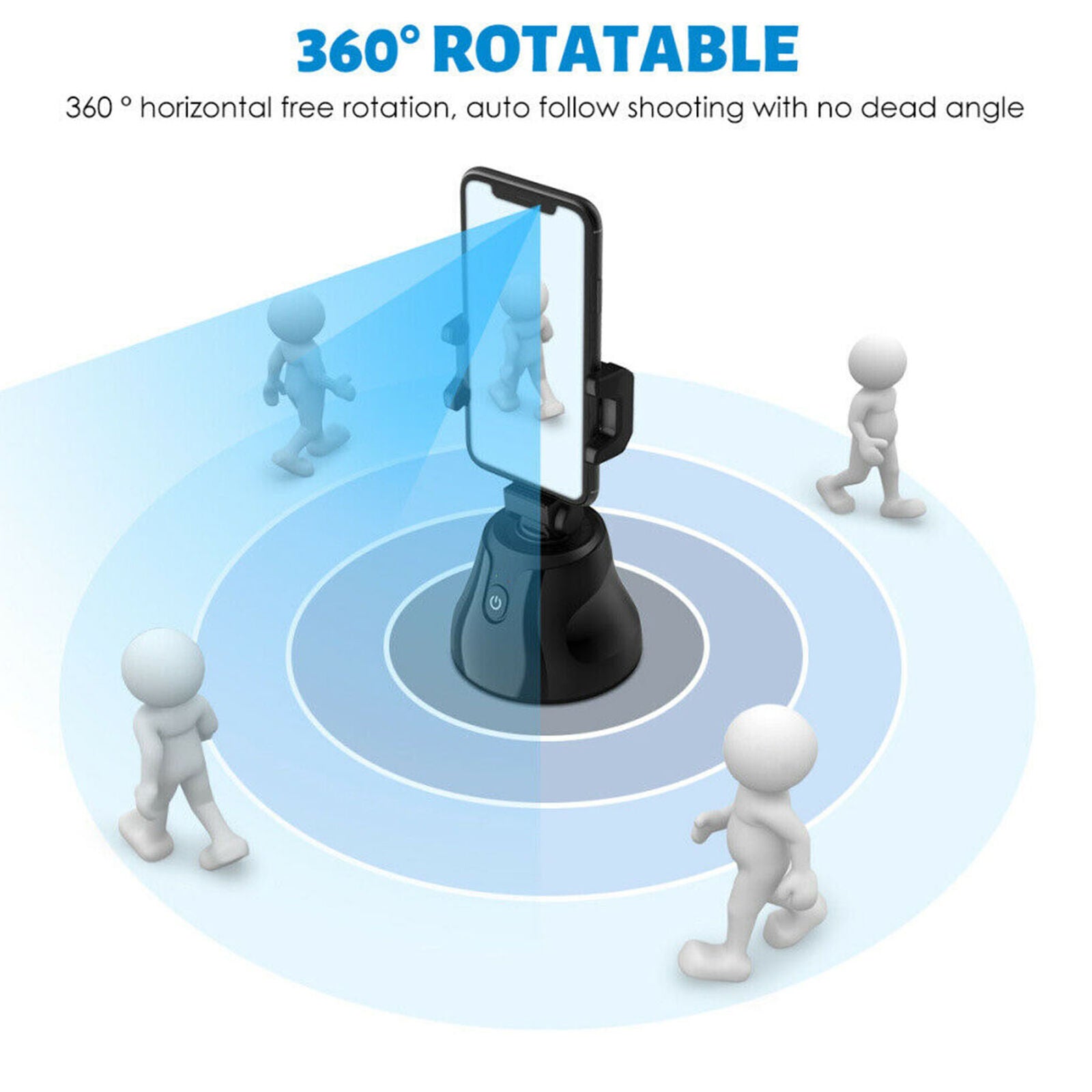 360 Rotation Smart Shooting Selfie Stick Auto Face Object Tracking Phone Holder