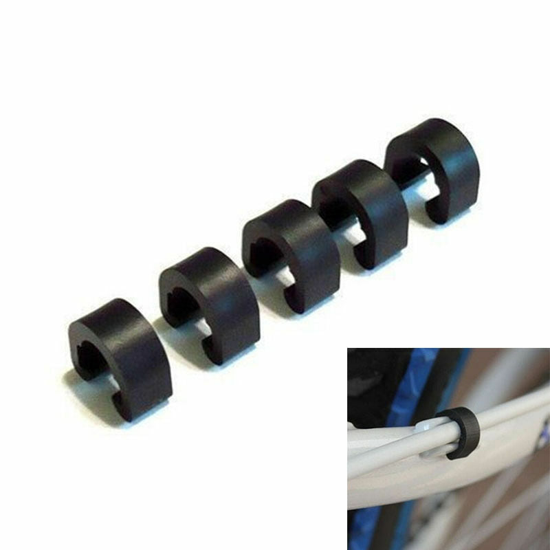 10 X Road Mountain Bike Bicycles Brake Cable Guides Housing Hose C-Clip,.l8