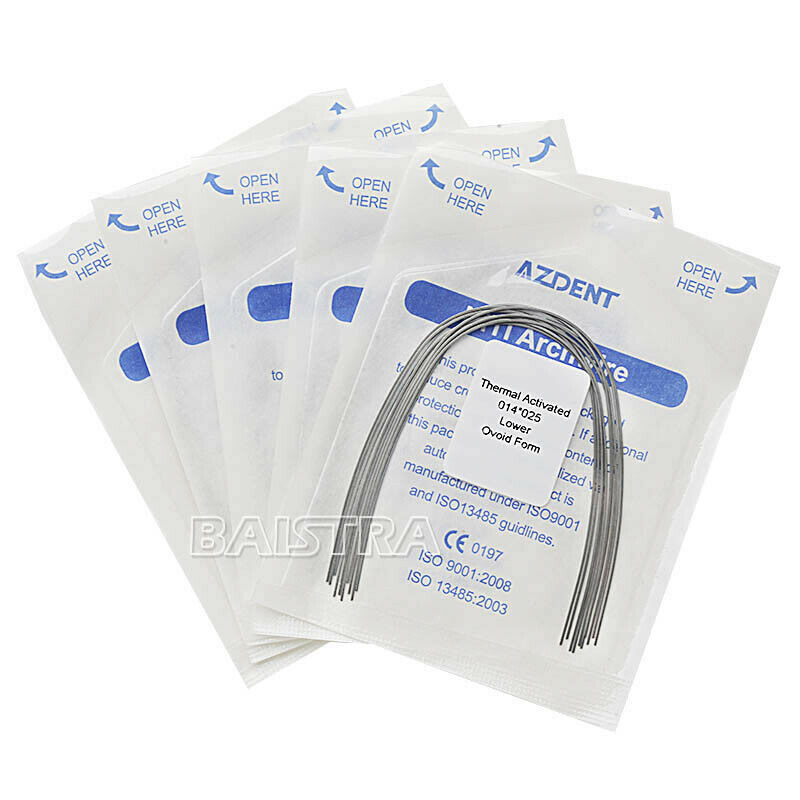 200 X Dental Orthodontic Heat Thermal Activated Rectangular Wires 14*25Lower