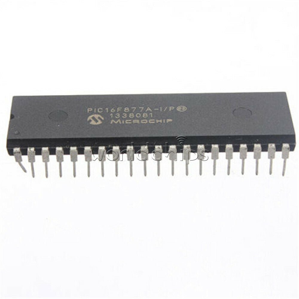 2PCS PIC16F877A-I/P DIP-40 PIC16F DIP40 MC Enhanced Flash Microchontroller