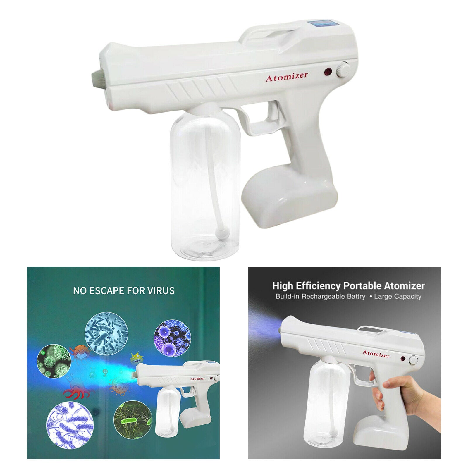 Handheld Nano Steam Spray Guns Electric for Home Car School Bedroom Bathroom