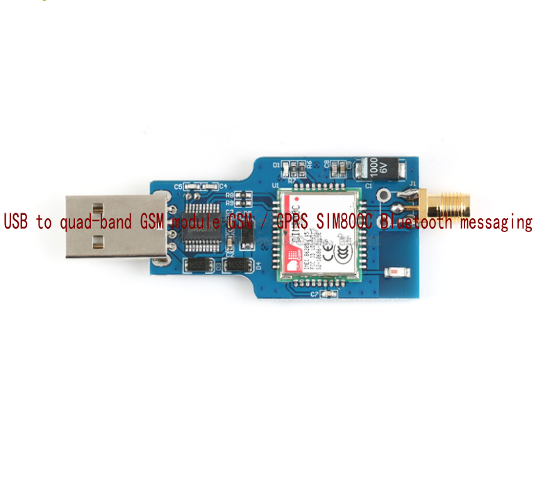 1pcs USB to GSM module Quad-band GSM/GPRS SIM800C SMS sending and receiving