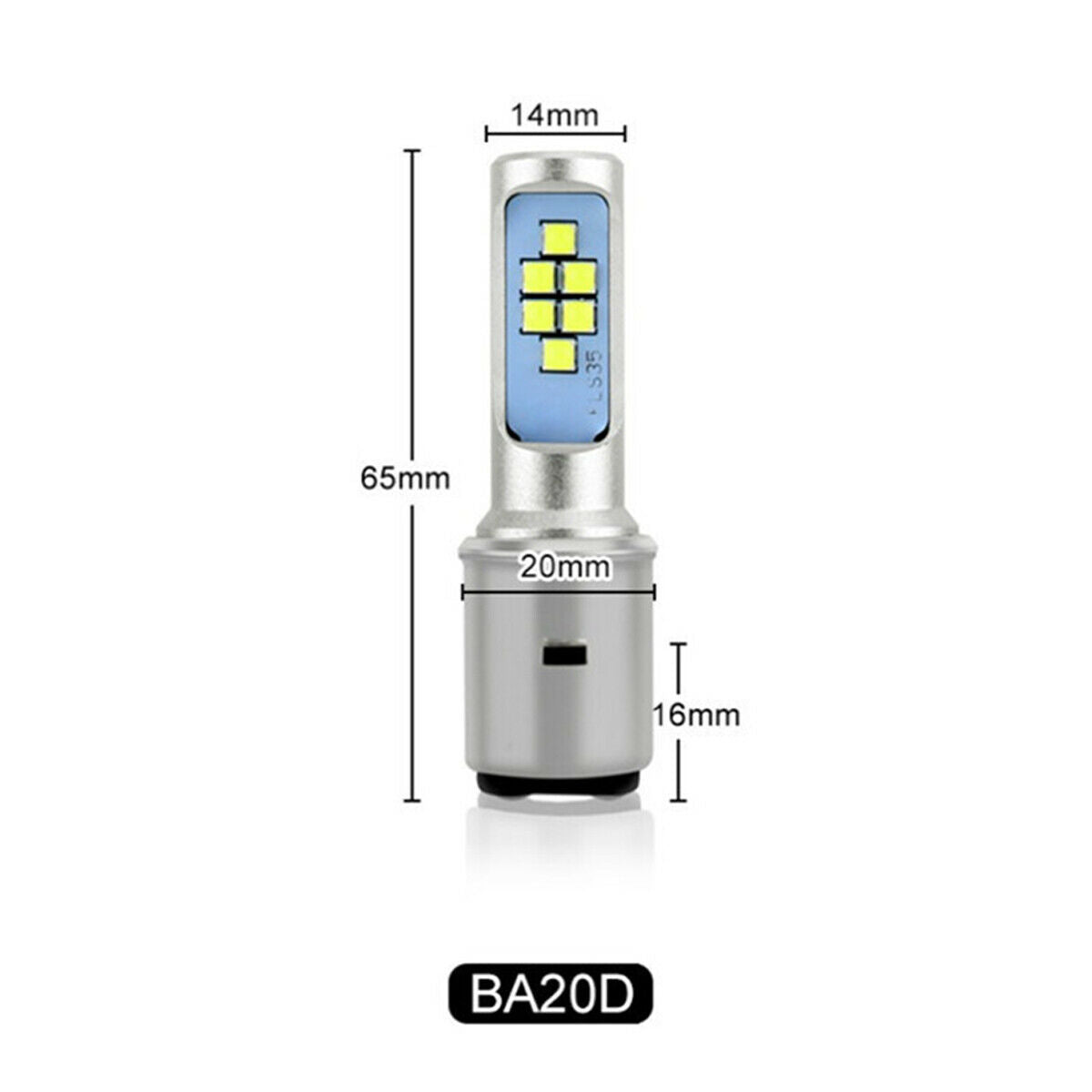 36W BA20D Motorcycle Headlight  Energy saving LED lamp Hi/ Lo  Beam Plug & Play