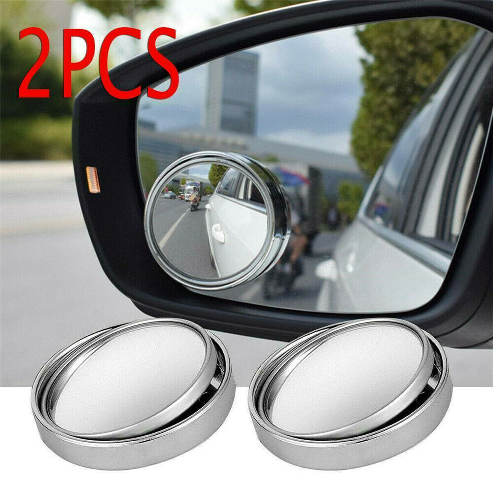 2PCS Universal Car mirror Wide Angle Round Convex Blind Rear View Spot Mirror ~~