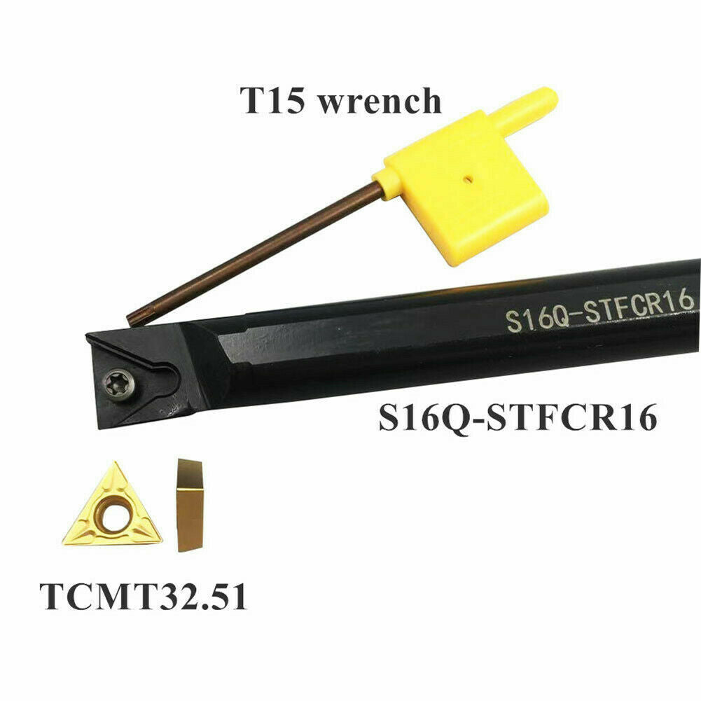 91° S16Q-STFCR16 16mm Lathe Internal Turning Tool Holder  + TCMT16T304 Insert