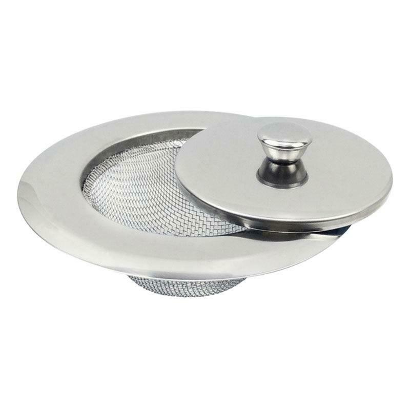 Kitchen Sink Strainer Drain Hair Catcher Bath Stopper Plug Sewer Filter with Lid