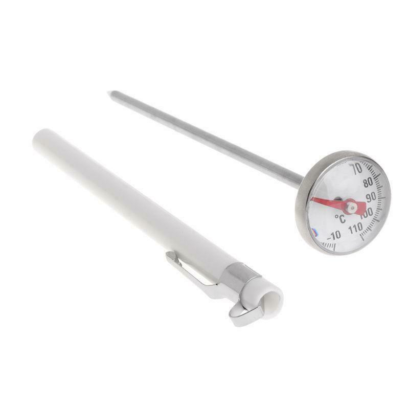Food Meat Milk Coffee BBQ Thermometer Stainless Steel Home Kitchen Probe Useful