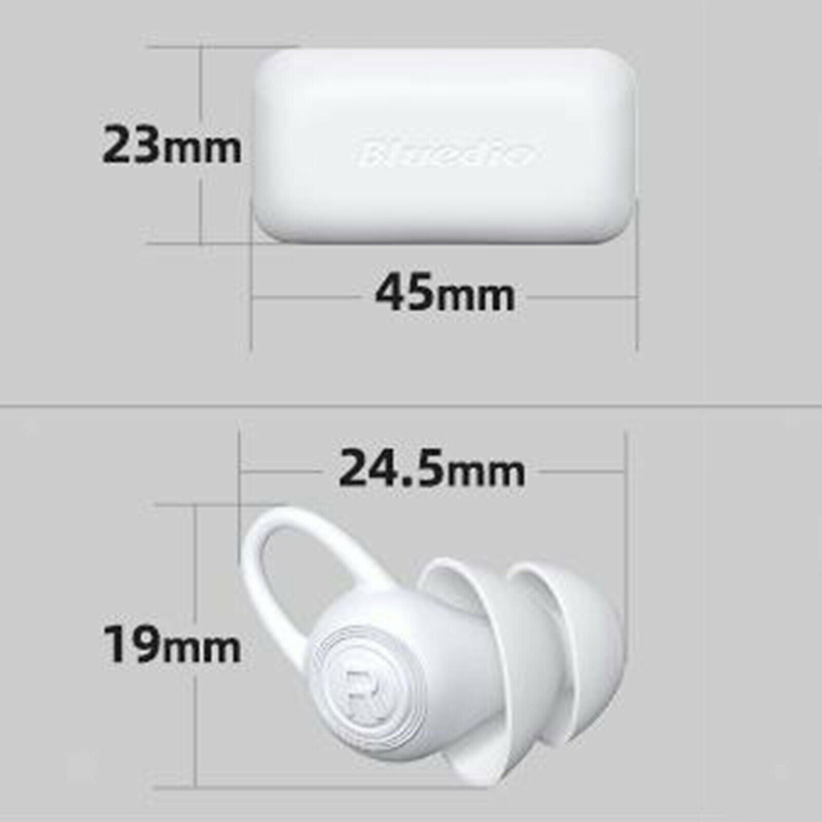 1 Pair of Soft Silicone Ear Plugs in Box Reusable Plugs for Sleep