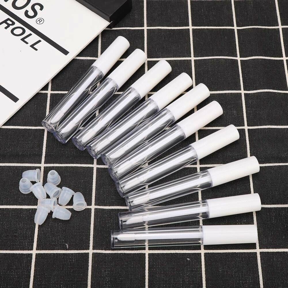 10PCS 2.5 ml Lip Gloss Tubes Clear Empty Containers Refillable Tube DIY
