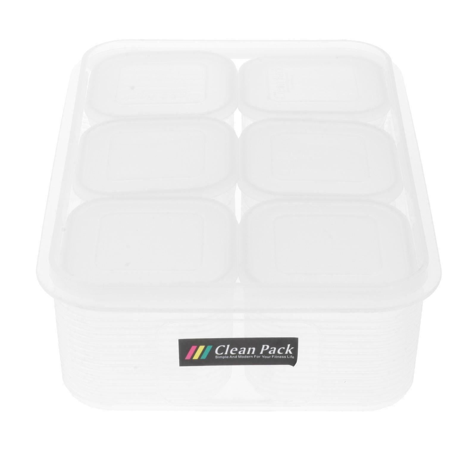 Set of 7 Food Storage Container with Lid for Pasta Eggs Kitchen Organization