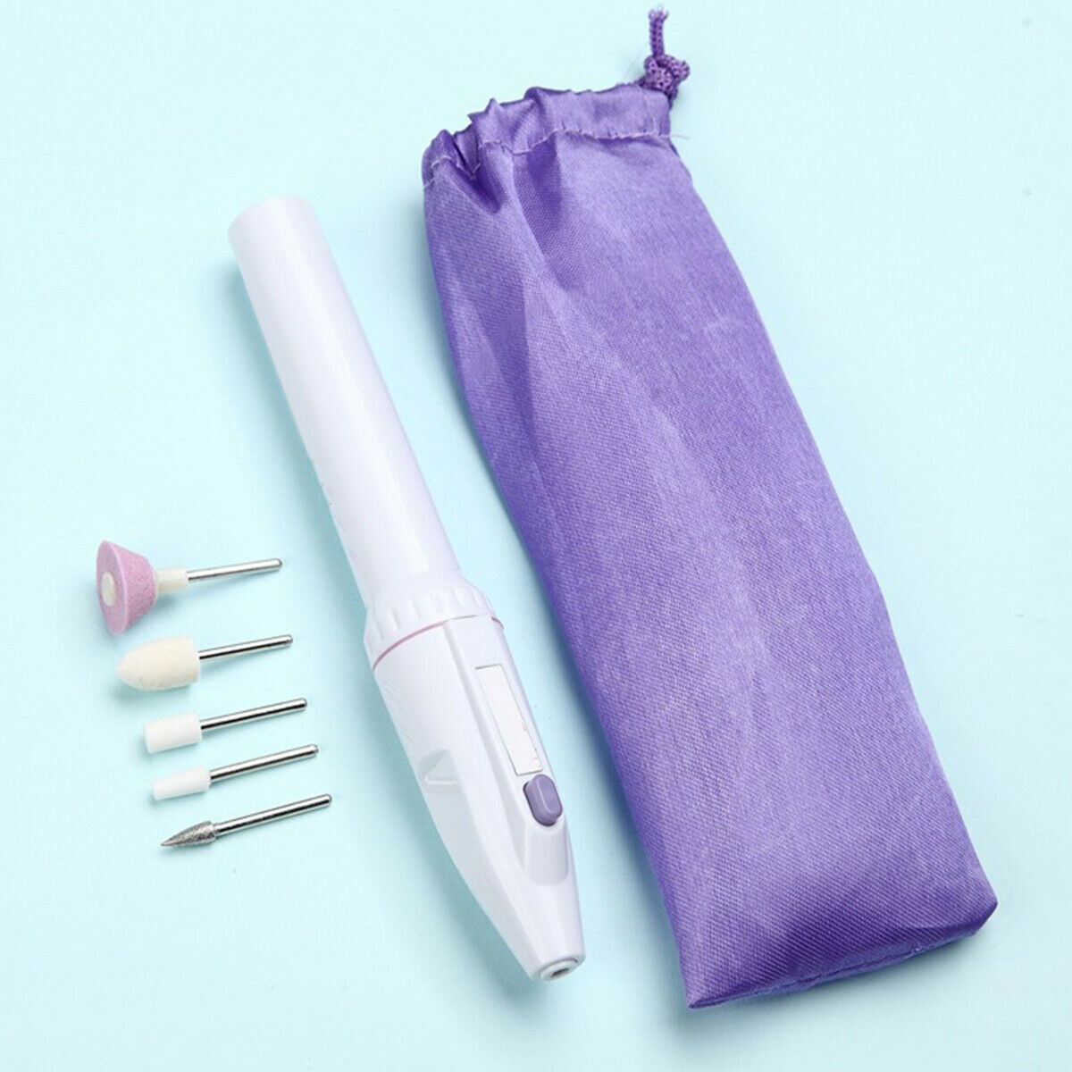 Electric Nail Art Drill File Set Manicure Pedicure Nail Polishing Machine Kit US