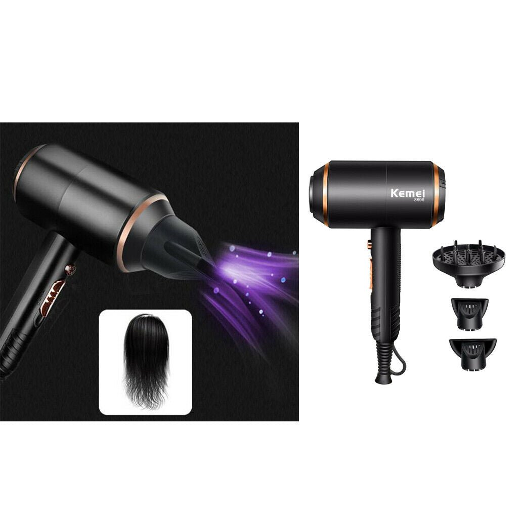 Negative Ionic Hair Blow Dryer Fast Drying with Concentrator for Home Salon