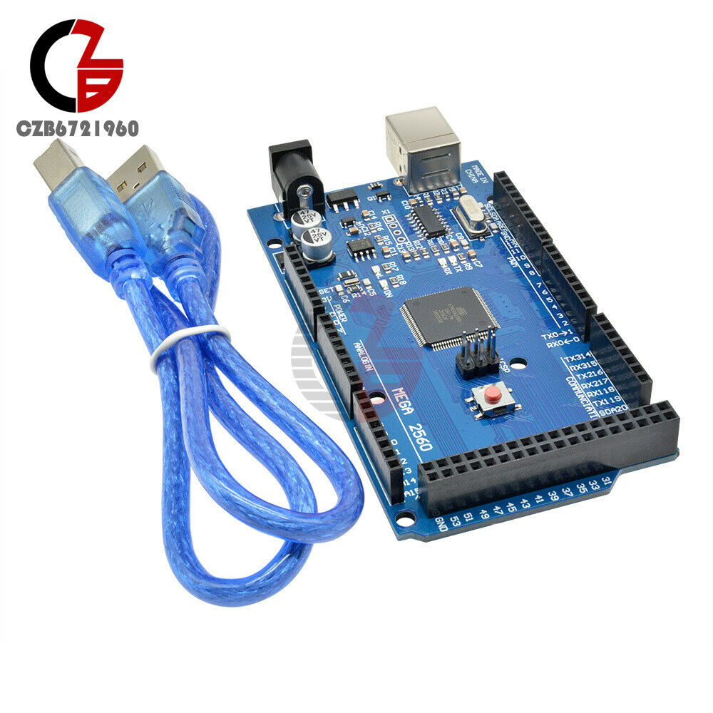 2Pcs Atmega2560-16AU CH340G ATMEGA 2560 R3 Board Compatible Arduino Mega2560 R3