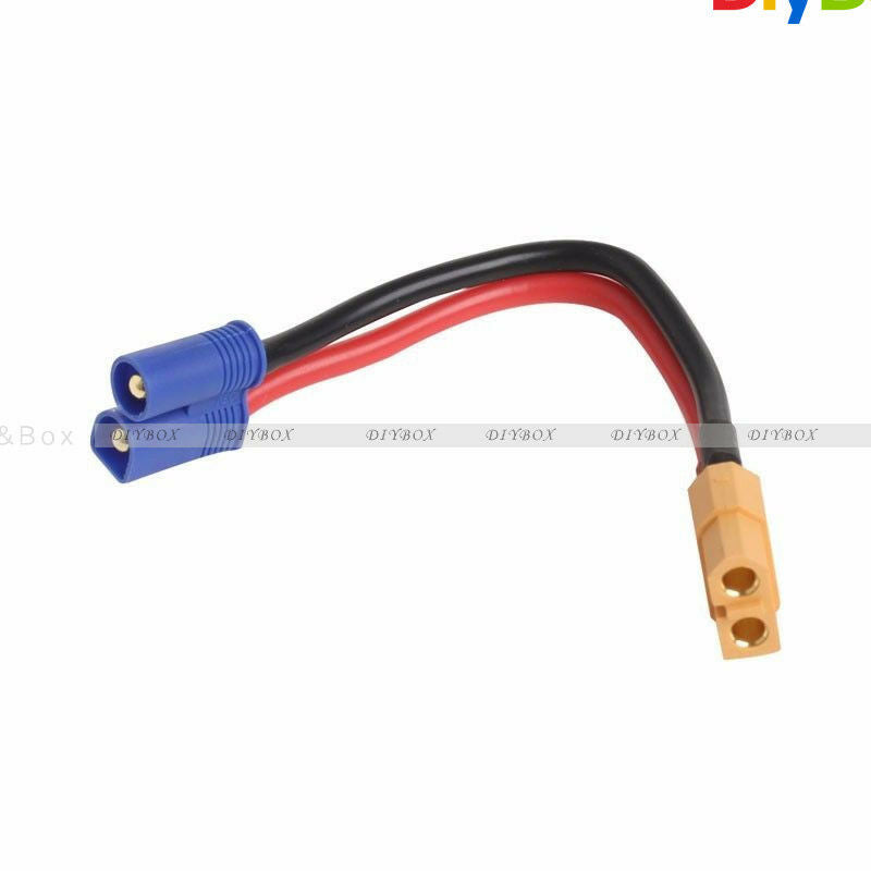 EC2 Banana Male Connector To XT60 Plug Wire Female Adapter for RC Lipo Battery
