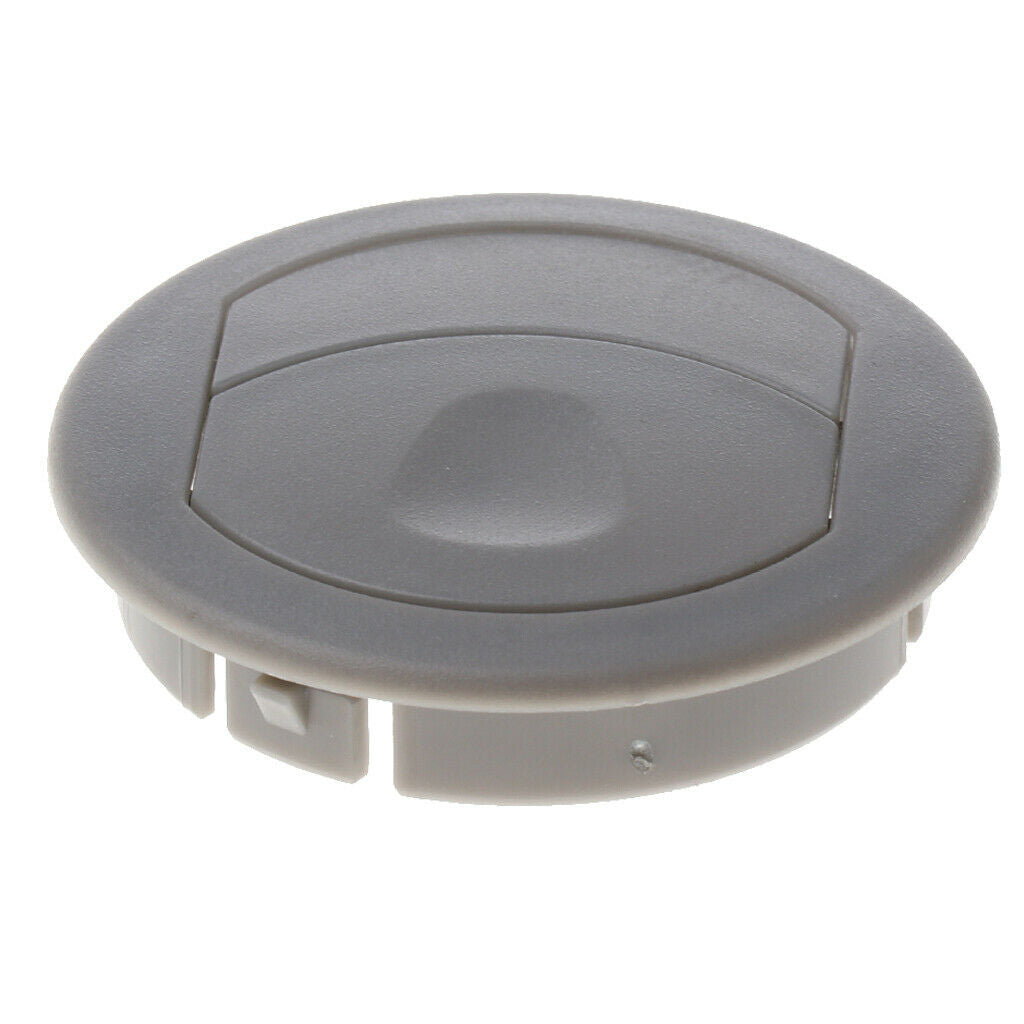 2 lot Car RV ATV Round Roof Side Exhaust A/C Vent Air Gray ABS Plastic