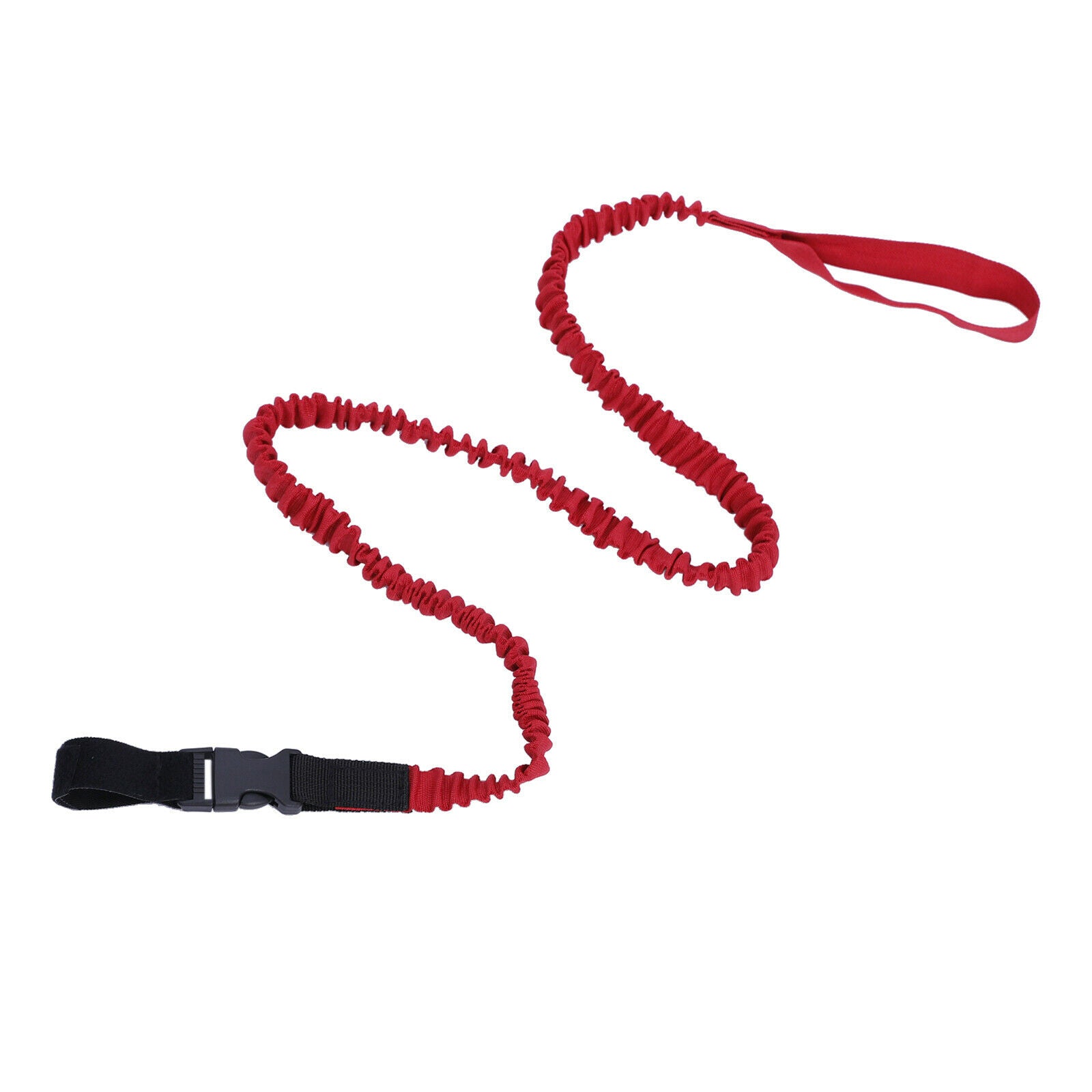 Durable kayak paddle line. Coiled bungee fishing rod holder