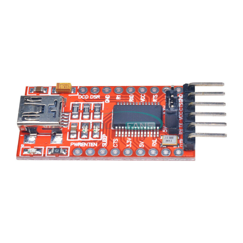 2Pcs TTL 3.3V 5.5V FT232RL FTDI Module Mini Port USB  Arduino Serials Adapter