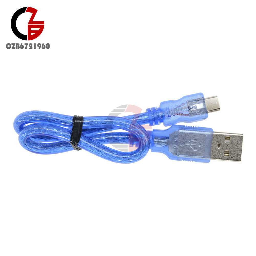 30cm USB 2.0 A Male to Micro USB 5 pin Male Data Charge Cable Cord